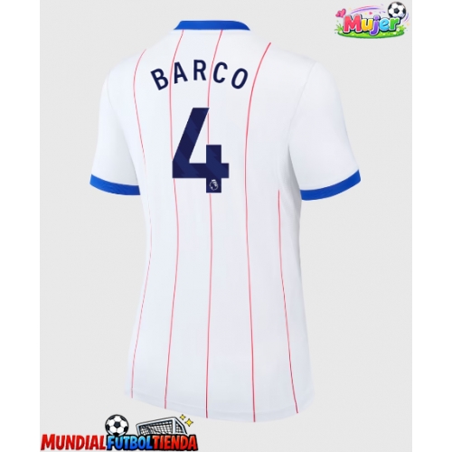 Camiseta Chelsea Valentin Barco #4 Tercera Equipación Replica 2026-27 para mujer mangas cortas